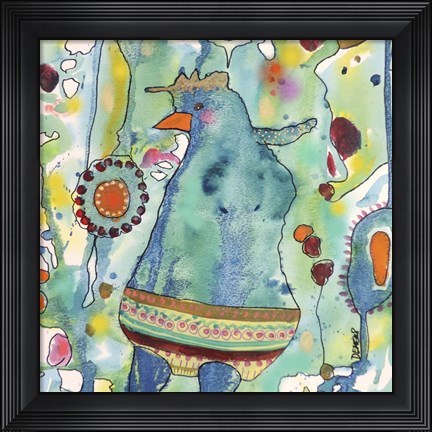 Framed Ma Poule Print