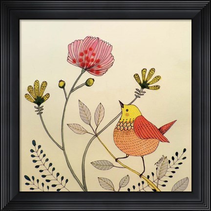 Framed La Vie Est Belle Print