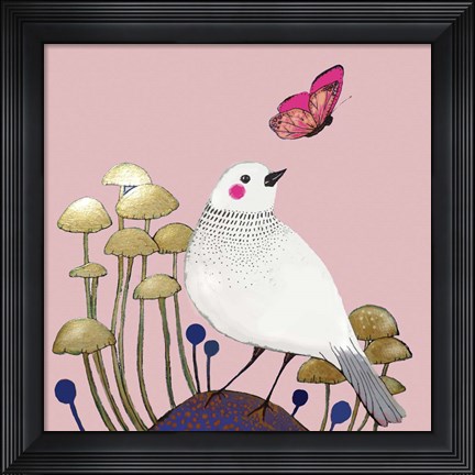 Framed Le Petit Sentier Rose Print