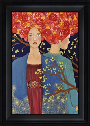 Framed Les Ames Soeurs Print