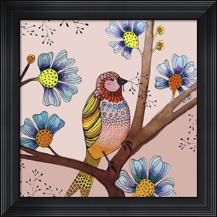 Framed Melodie In Pink Print