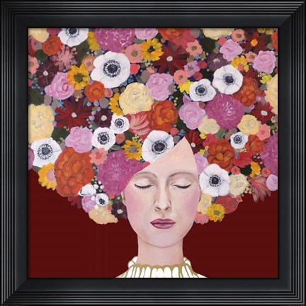 Framed Mes Pensees Print