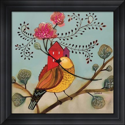 Framed Partout Chez Moi Print