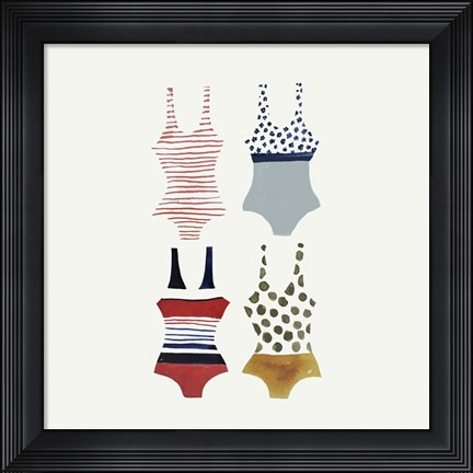 Framed Bathing Suit Print