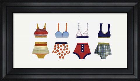 Framed Les Bikinis Print