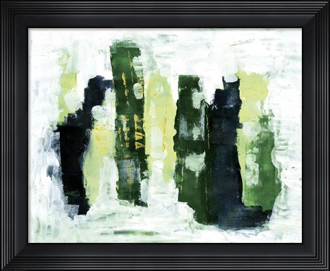 Framed Abstract 1 Green Print