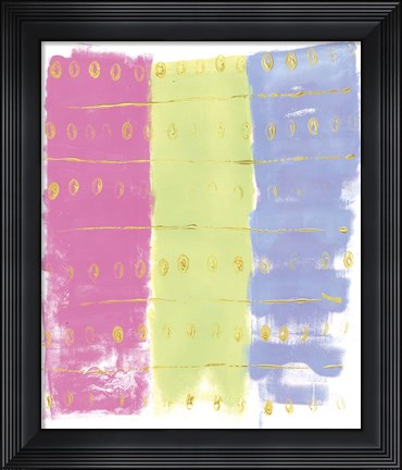 Framed Pastel Pattern Print