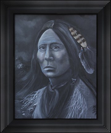 Framed Chief Lone Bear Print