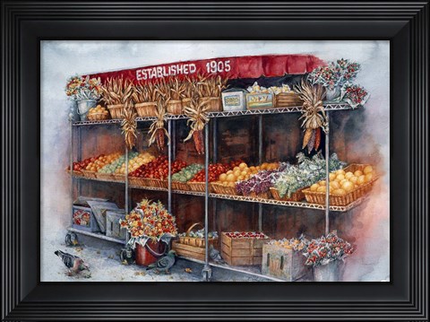 Framed Boston Market Print