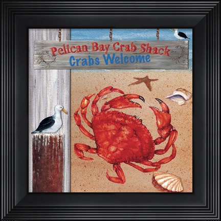 Framed Pelican Bay 2 Print
