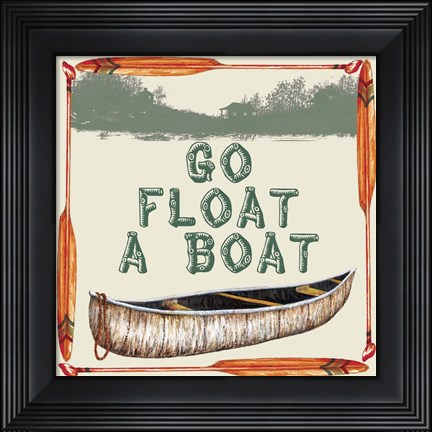 Framed Float A Boat Print