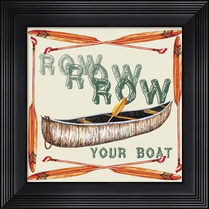Framed Row Row Row Print