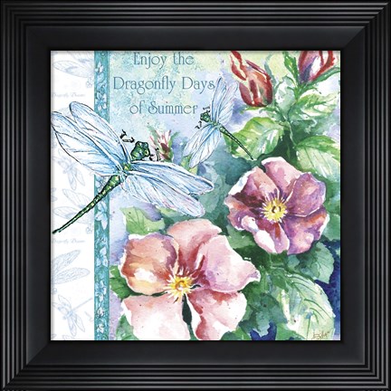 Framed Dragonfly Days Print