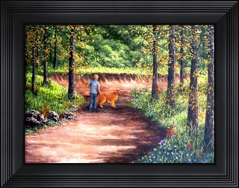 Framed Exploring With My Best Friend Print