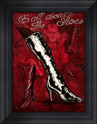 Framed It&#39;s All About The Shoes Print