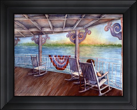 Framed Rockin on the River Print