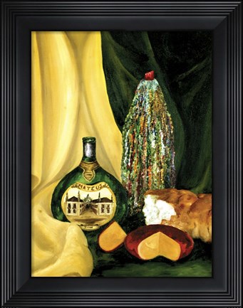 Framed Wine and Cheese Print