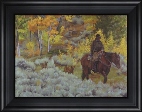 Framed Modern Day Cowboy Print