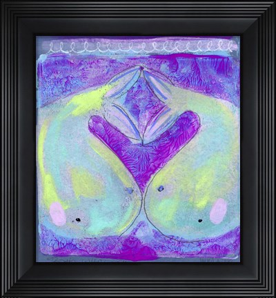 Framed Boho Whales Print