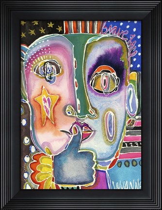 Framed Put Your Brave Face On Print