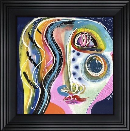 Framed She Surprised Herself Print