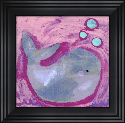 Framed Silly Whale Print