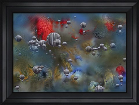 Framed Structure Grey Print