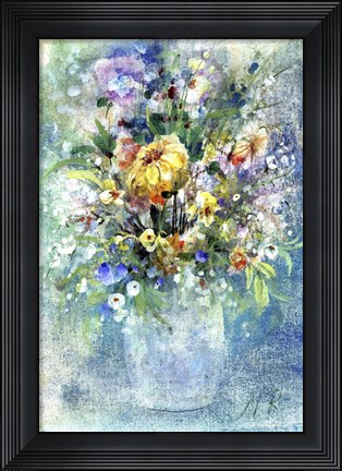 Framed Bouquet of Flowers 2 Print