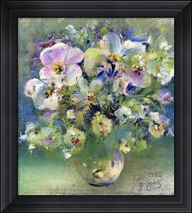 Framed Bouquet of Flowers 7 Print
