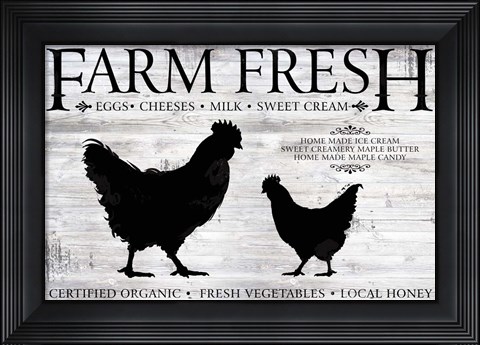 Framed Farm Fresh Print