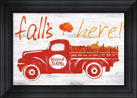Framed Fall&#39;s Here Print