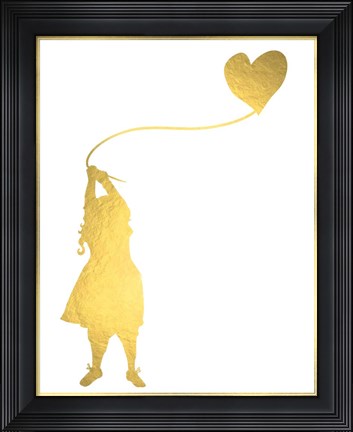 Framed Balloon Heart Print