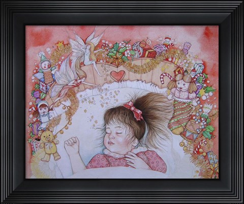 Framed Rachael's Christmas Dream Print