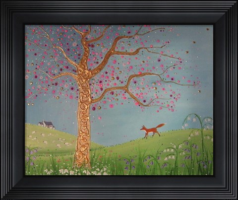Framed Spring Fox Print