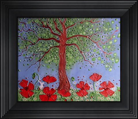 Framed Summer Bejewelled Print