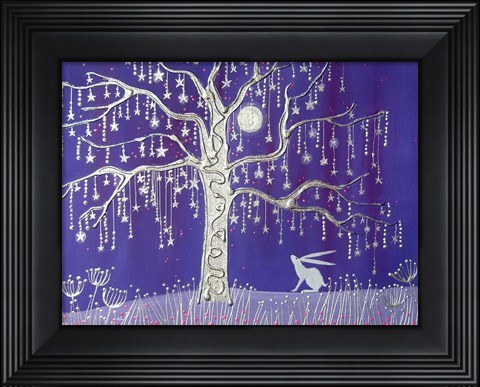 Framed Tree Of Stars Print
