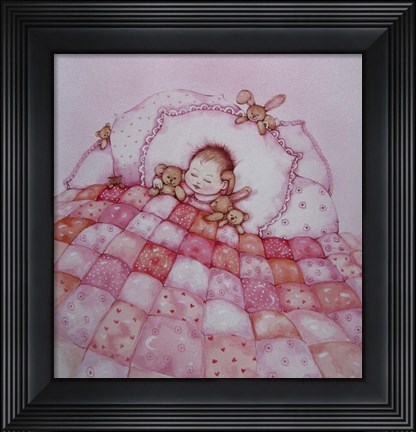 Framed Baby Girl Print