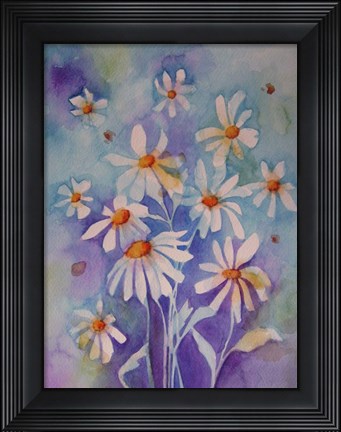 Framed Dancing Daisies Print