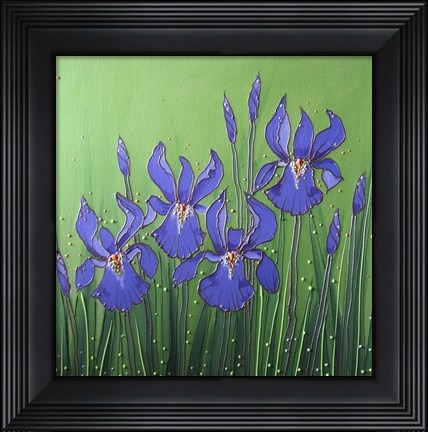 Framed Purple Iris Print
