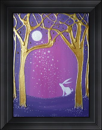 Framed Purple Moonlight Print