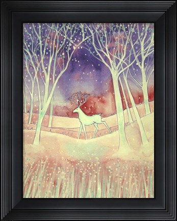 Framed White Stag Print