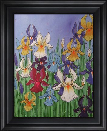 Framed Wild Irises Print