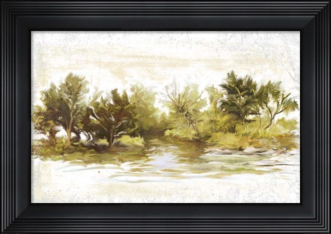 Framed River Bank Bend Print