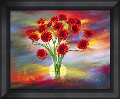 Framed Flowers Print