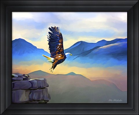 Framed Fly Higher Print