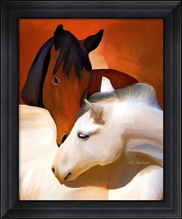 Framed Horse Love Print