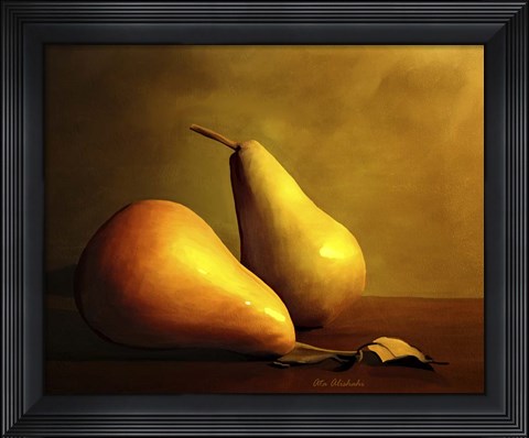 Framed Pears Print
