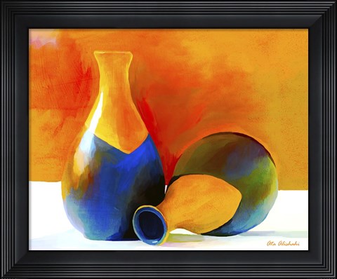 Framed Two Vases Print