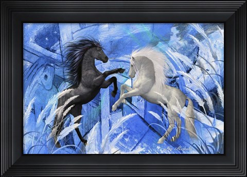 Framed Black And White Print