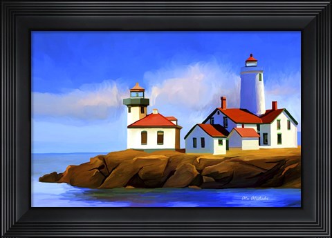 Framed Light House Print